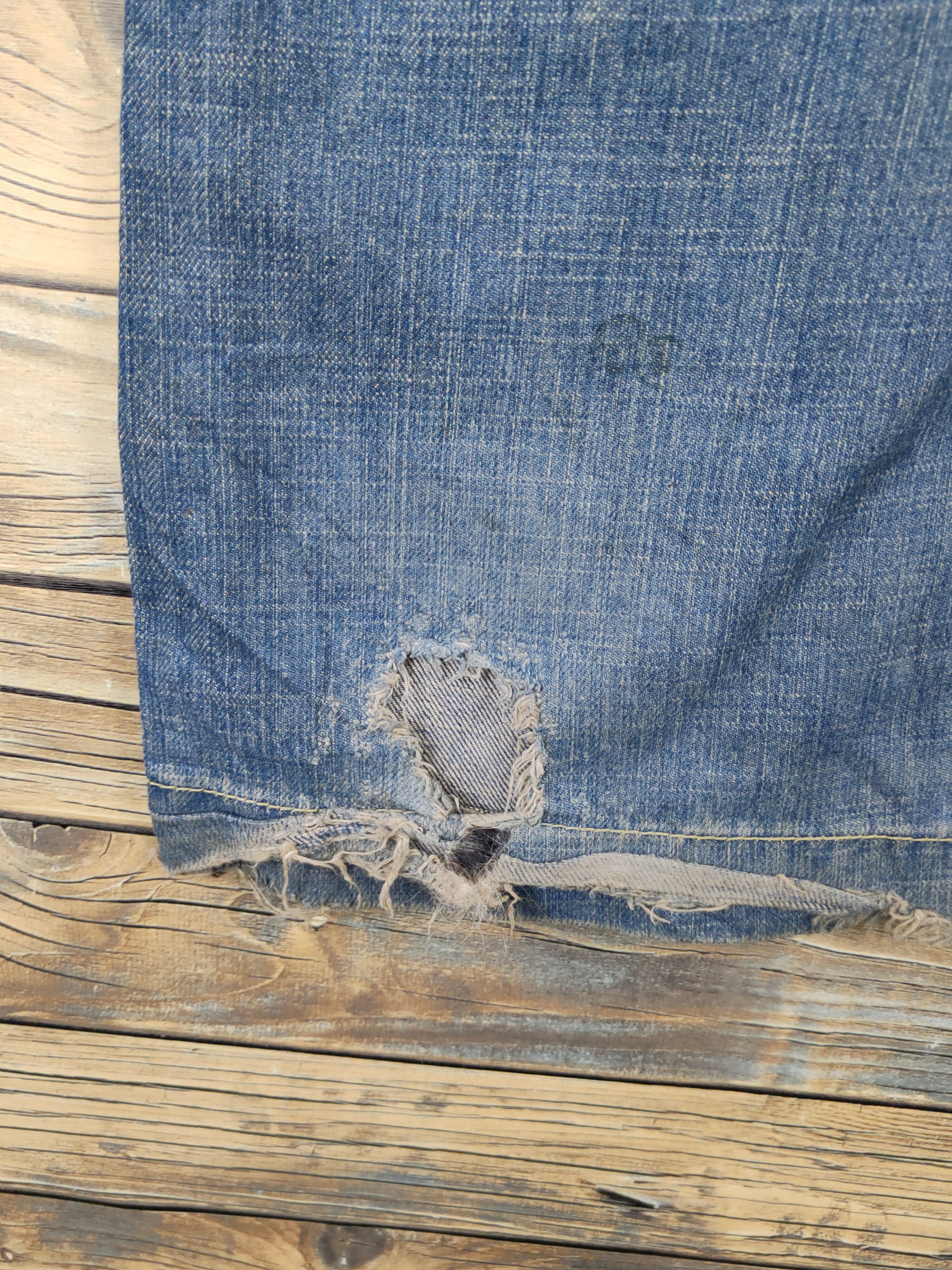 Japanese Brand Red Pepper Dark Blue Distressed Ripped Jeans #W1489 Size 26" / US 2 / IT 38 - 3 Thumbnail