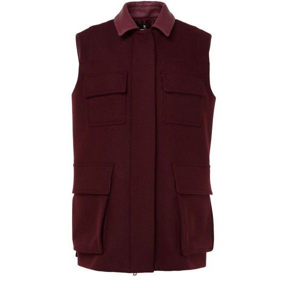 Max Mara MAX MARA Sleeveless Cargo Brown Wool Vest Jacket New & Authe Size M / US 6-8 / IT 42-44 - 1 Thumbnail