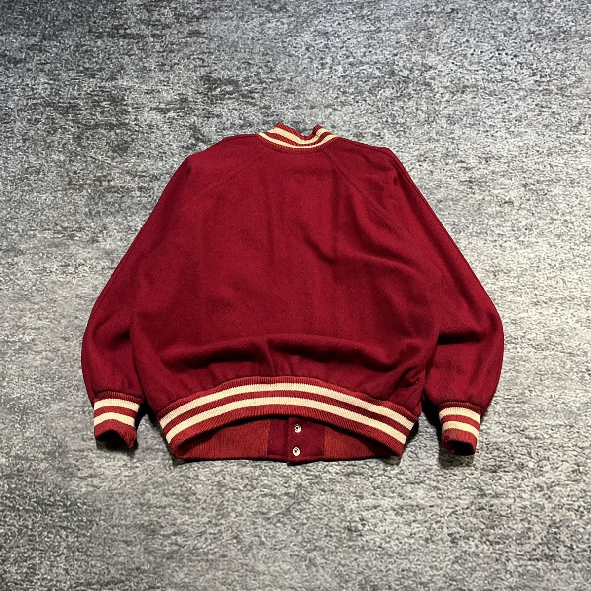 Vintage VINTAGE 1950s/1960s Wool Letterman Varsity Jacket Large Size US M / EU 48-50 / 2 - 2 Thumbnail