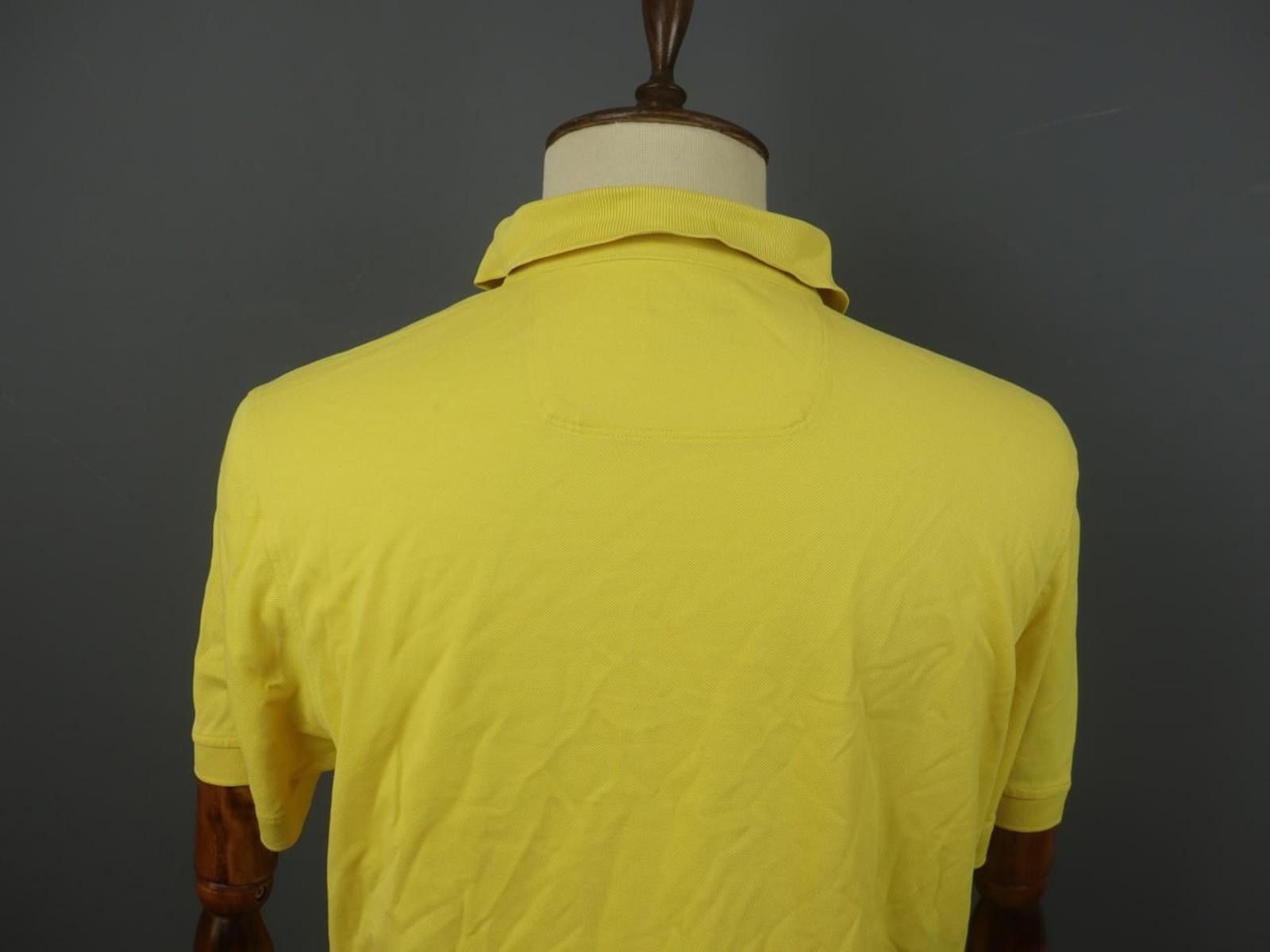 Faconnable Façonnable Yellow Cotton Collared Casual Polo Shirt Size XL Size US XL / EU 56 / 4 - 6 Thumbnail