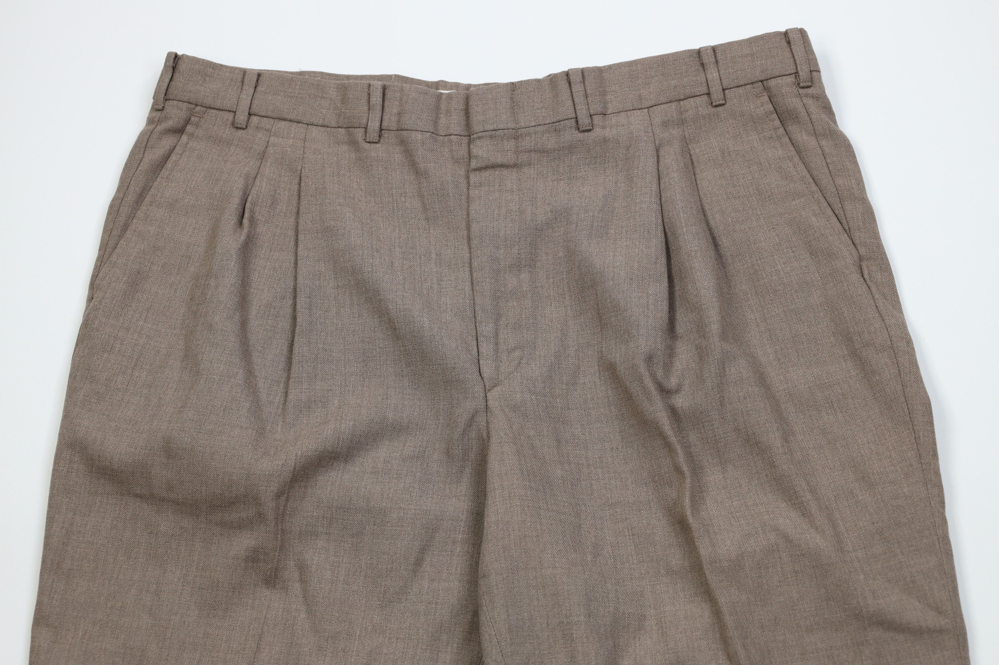 Vintage Vintage 90s Streetwear Gabardine Blend Knit Chino Pants Size US 40 / EU 56 - 2 Thumbnail