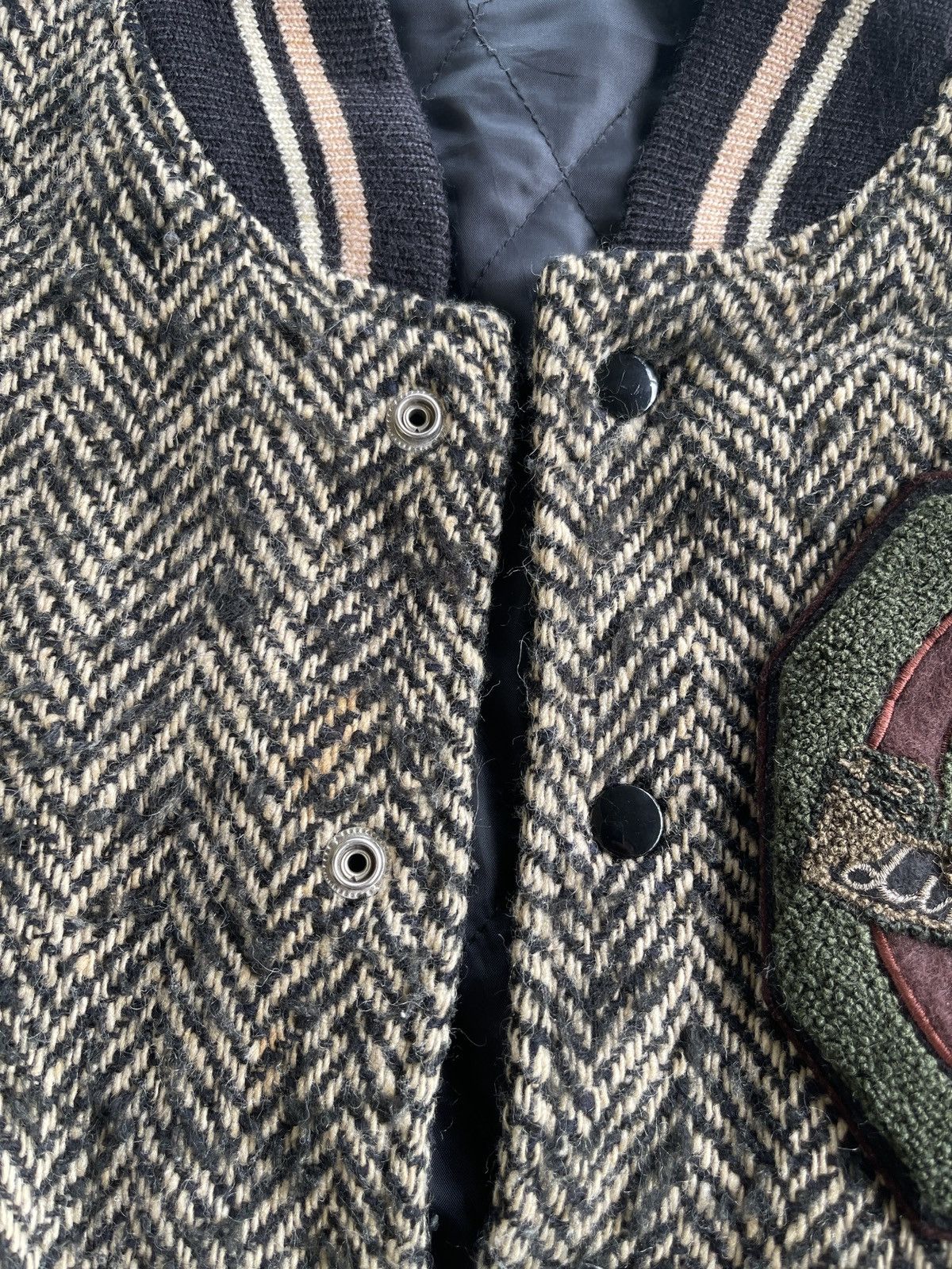 Issey Miyake Vintage Wool Herringbone Blouson Jacket Size US L / EU 52-54 / 3 - 11 Thumbnail