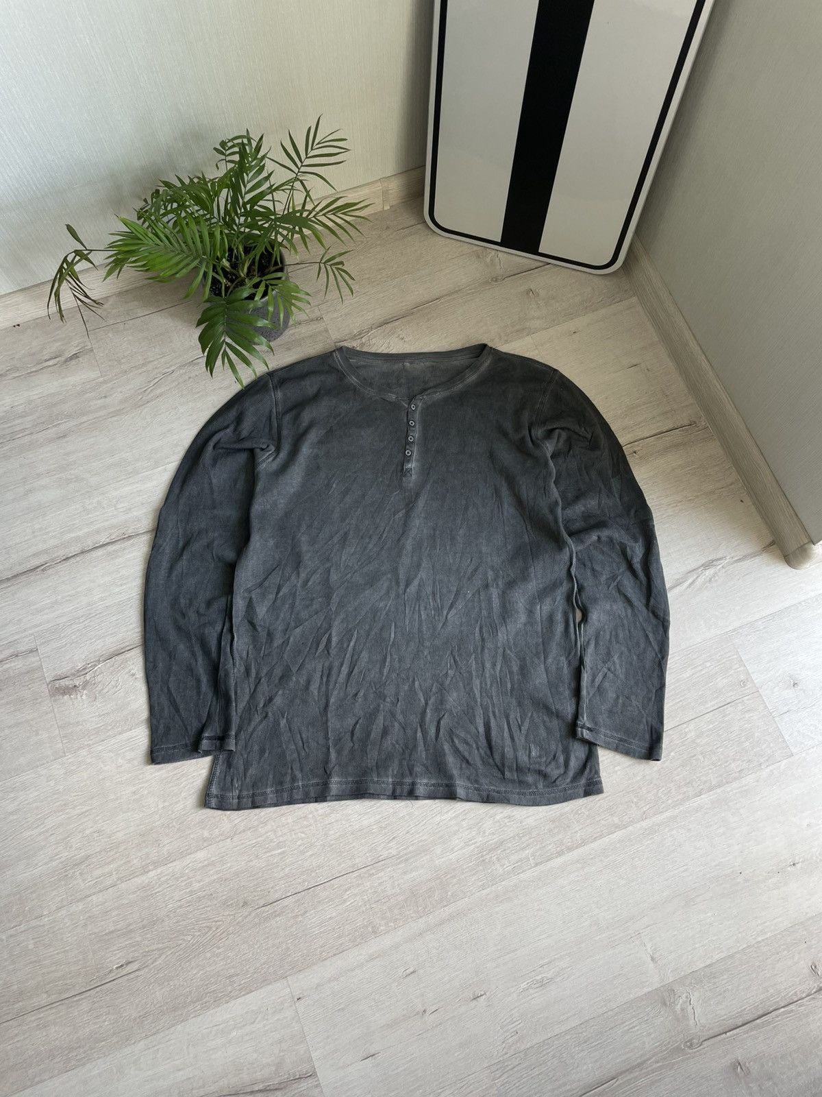 20471120 × Japanese Brand Vintage Military Japan Faded Longsleeve Polo Avant Garde Y2k Size US L / EU 52-54 / 3 - 1 Thumbnail