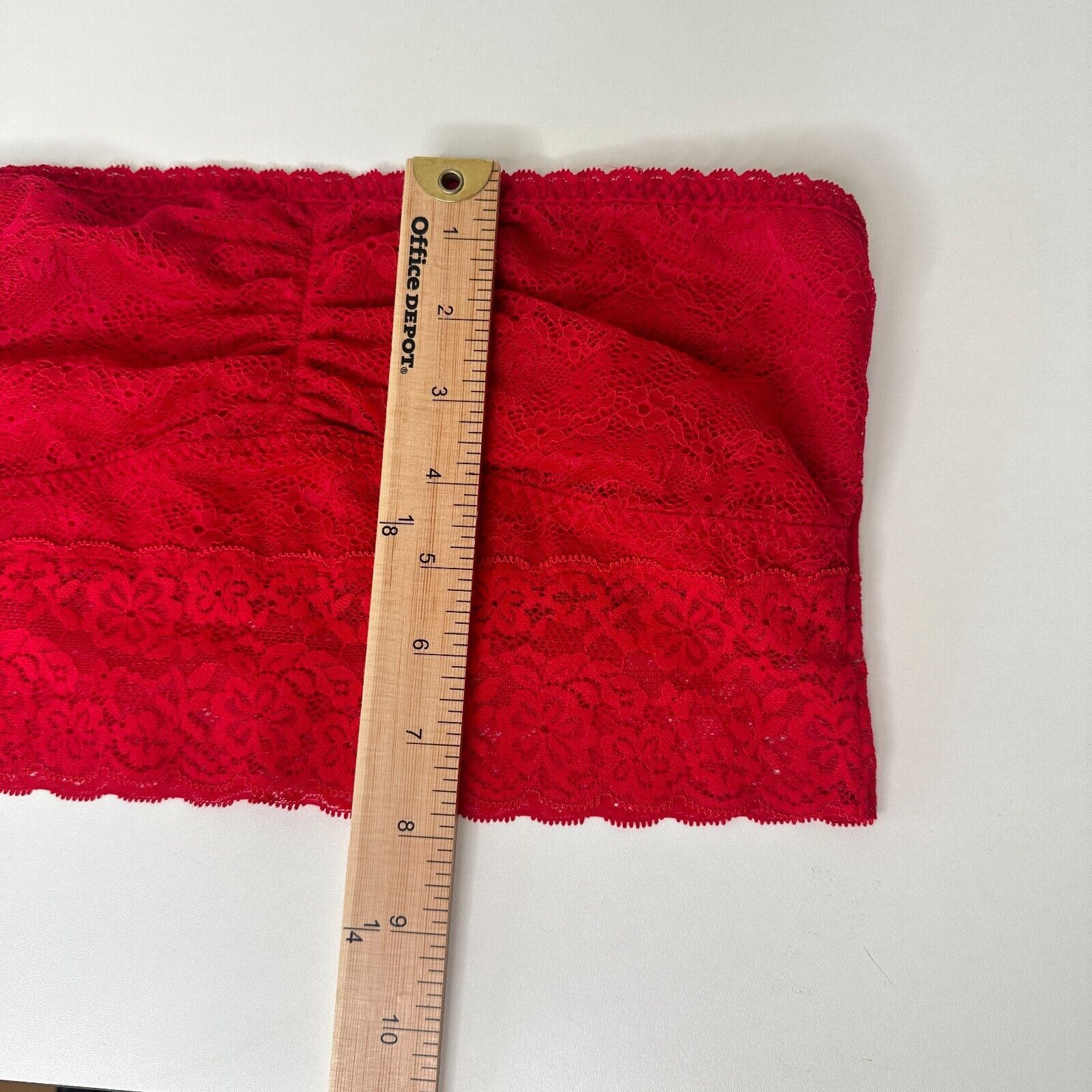 Other Gilly Hicks Bright Red Lace Design Relaxed Bandeau Top Large Size L / US 10 / IT 46 - 10 Thumbnail