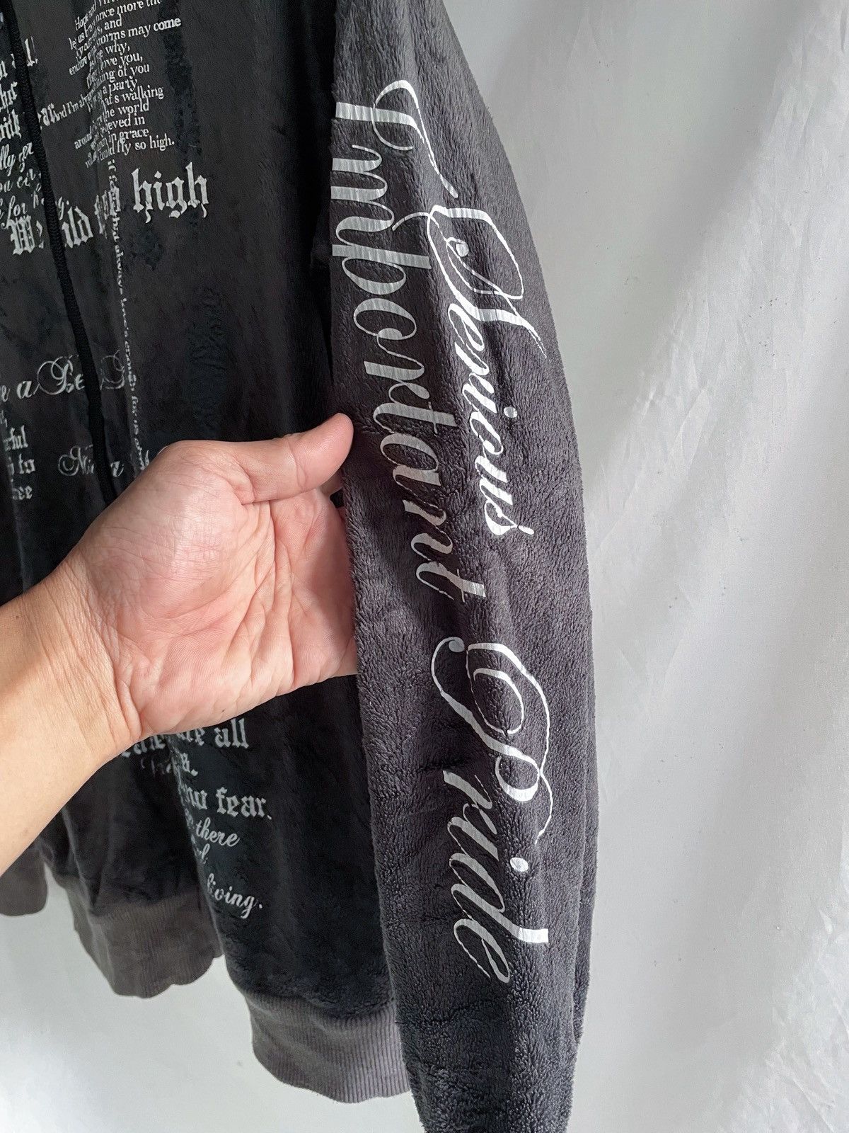 Yasuyuki Ishii JAPANESE SPINASH POEM QUOTES ZIP HOODIE Size US M / EU 48-50 / 2 - 5 Thumbnail