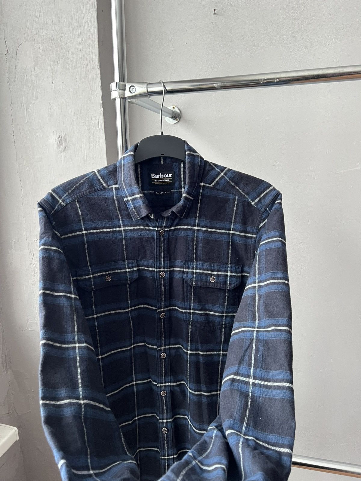 Barbour BARBOUR INTERNATIONAL ENGLAND FLANNEL CASUAL SHIRT BUTTON L Size US L / EU 52-54 / 3 - 10 Thumbnail