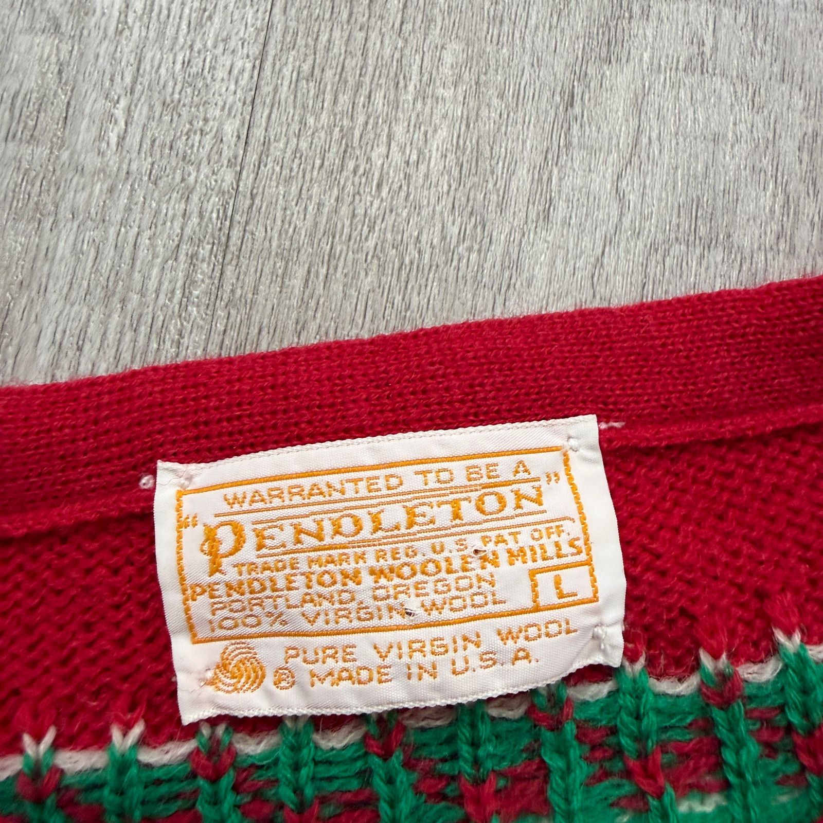 Pendleton Vintage Pendleton Cardigan Sweater Womens Large Christmas Size L / US 10 / IT 46 - 5 Thumbnail