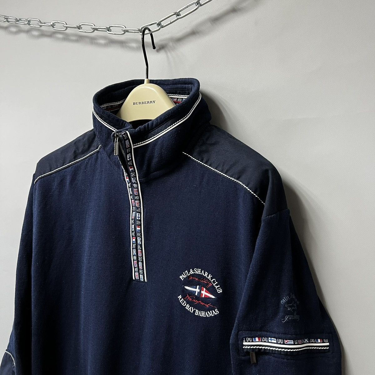 Paul & Shark Paul & Shark Vintage Sweater Zip “Red Bay Bahamas” yachting Size US XL / EU 56 / 4 - 9 Thumbnail