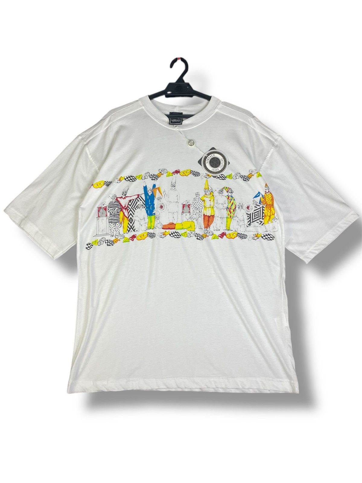 Versace 🔥Rare Vintage Versace Jeans Couture Harlequin Napoli Size US M / EU 48-50 / 2 - 1 Thumbnail