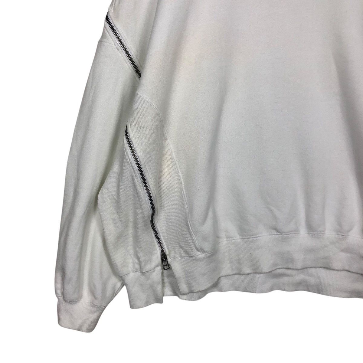 Facetasm × Japanese Brand × Seditionaries 📌Rich White Sweatshirt Facetasm Japan Small Parts Zipper Size US M / EU 48-50 / 2 - 5 Thumbnail