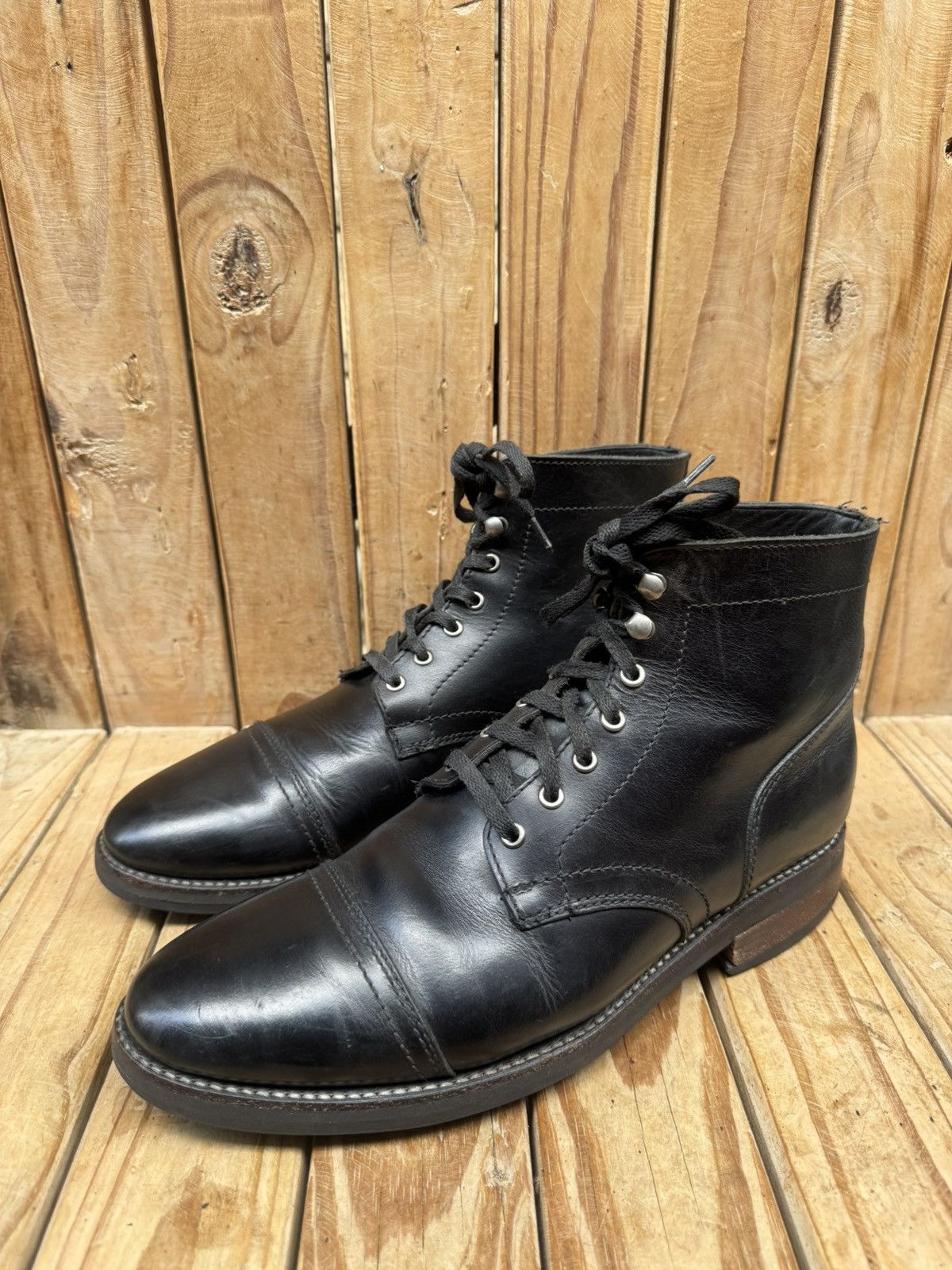 Thursday Boot Company Thursday boots company captain black cap toe leather boots Size US 10 / EU 43 - 22 Thumbnail