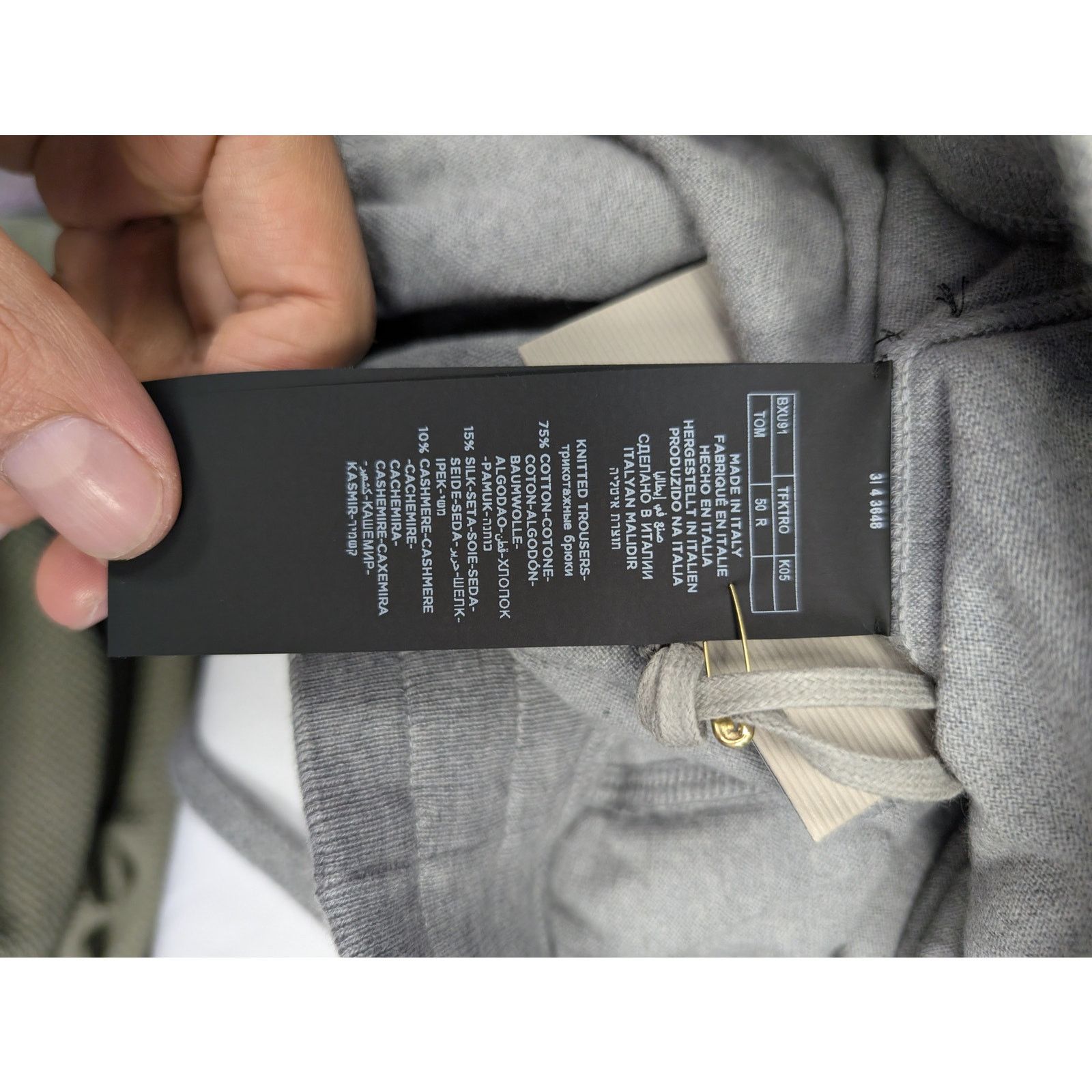 Tom Ford o1rshd1 Sweatpants Trousers in Grey Size US 34 / EU 50 - 11 Thumbnail