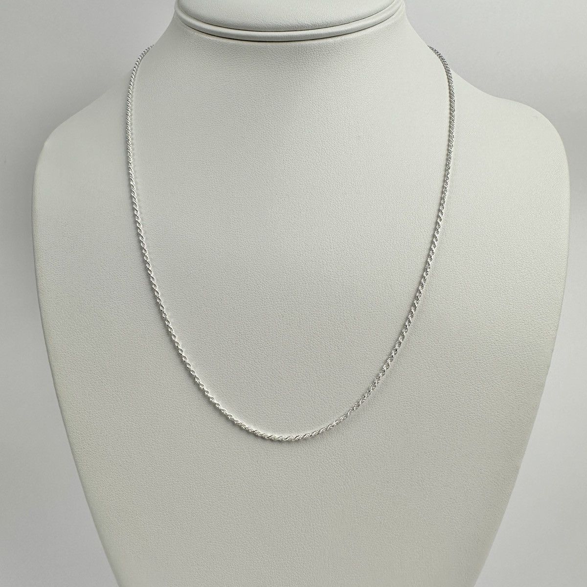 Jewelry Silver Chain Solid .925 Silver Rope Chain 1.5mm 20 Inches Size ONE SIZE - 1 Thumbnail