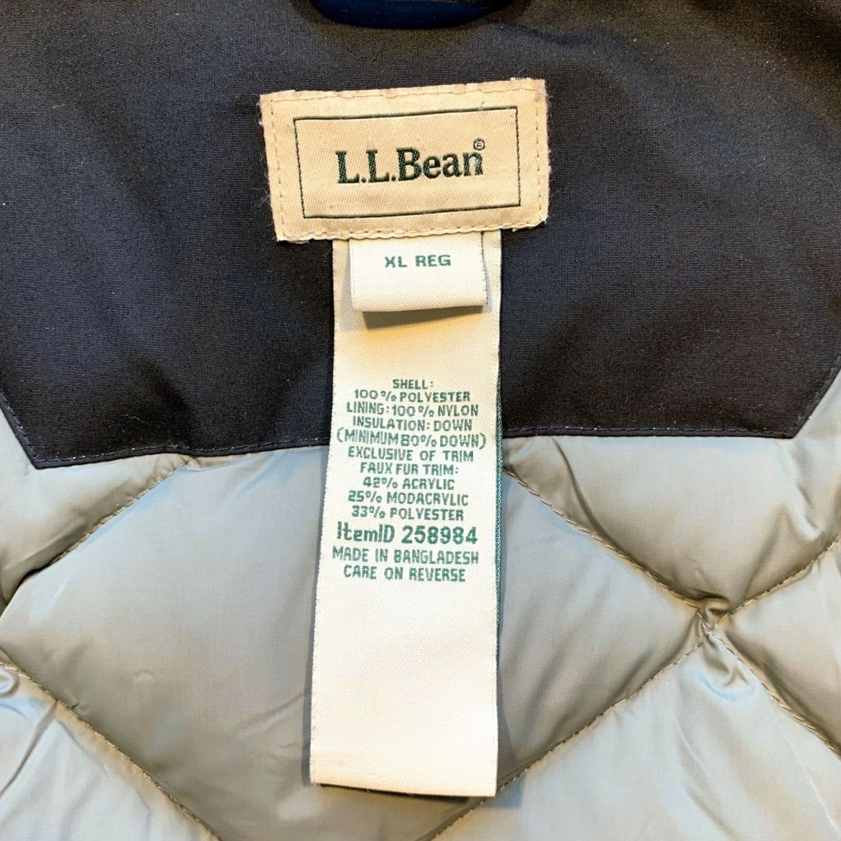Vintage L.L. Bean Baxter State Parka Jacket Down Coat Insulated Waterproof Hooded Black XL Women Parka Jacket Falls, Winter, Outdoor Womens Size XL / US 12-14 / IT 48-50 - 3 Thumbnail