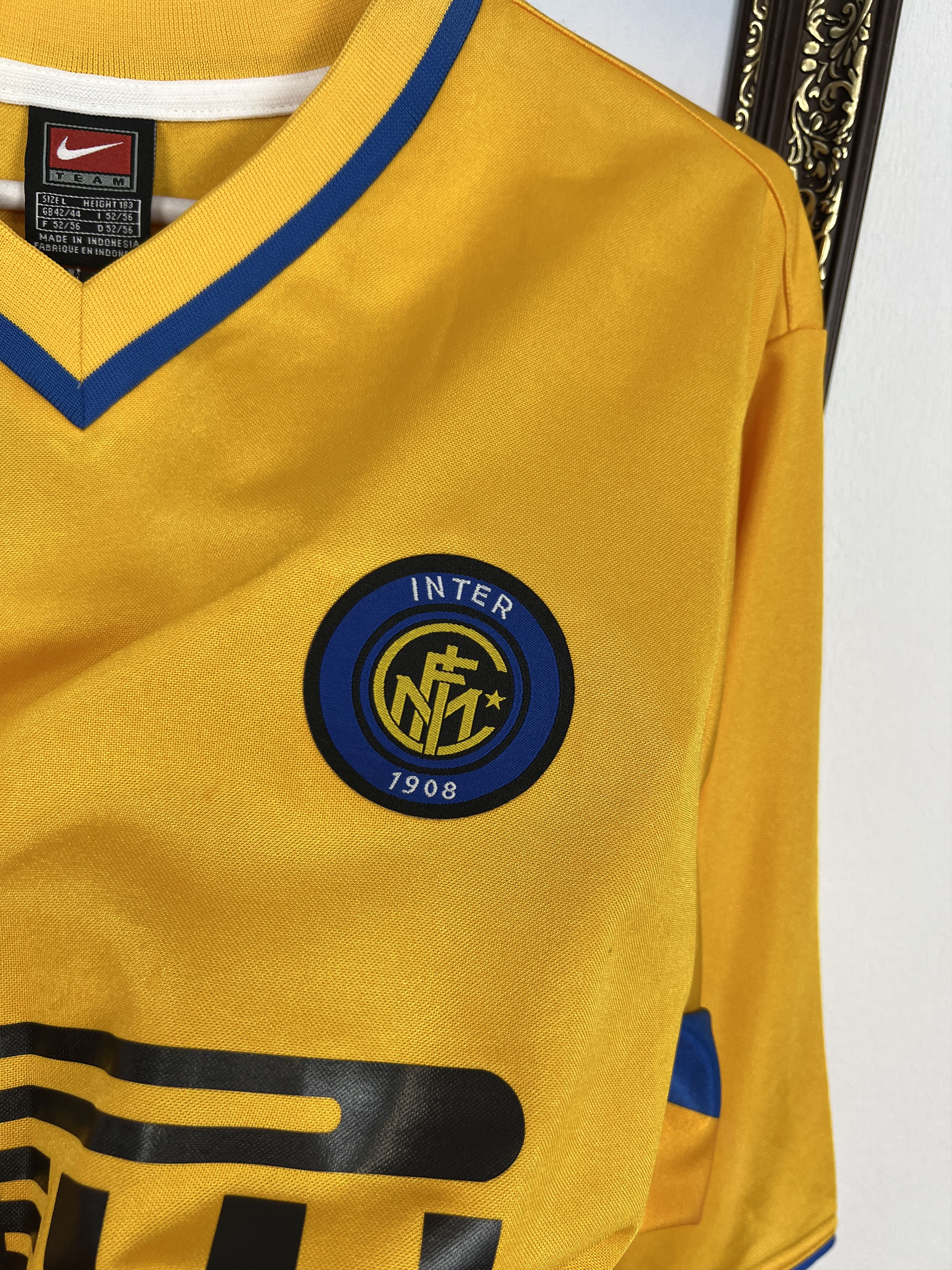 Nike Inter Milan football shirt 1999 Soccer Nike Maglia Tee Size US L / EU 52-54 / 3 - 4 Thumbnail