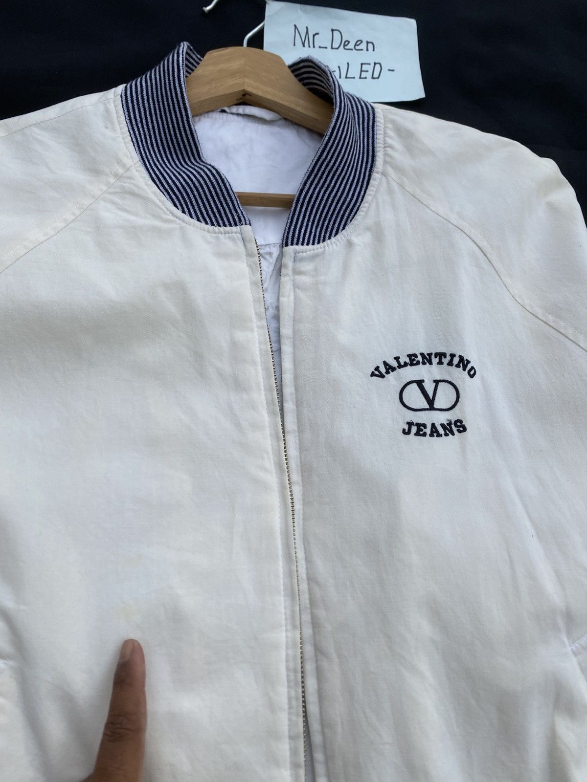 Valentino Rare Vintage Valentino Jeans Big Logo Cotton Jacket Size US M / EU 48-50 / 2 - 25 Thumbnail