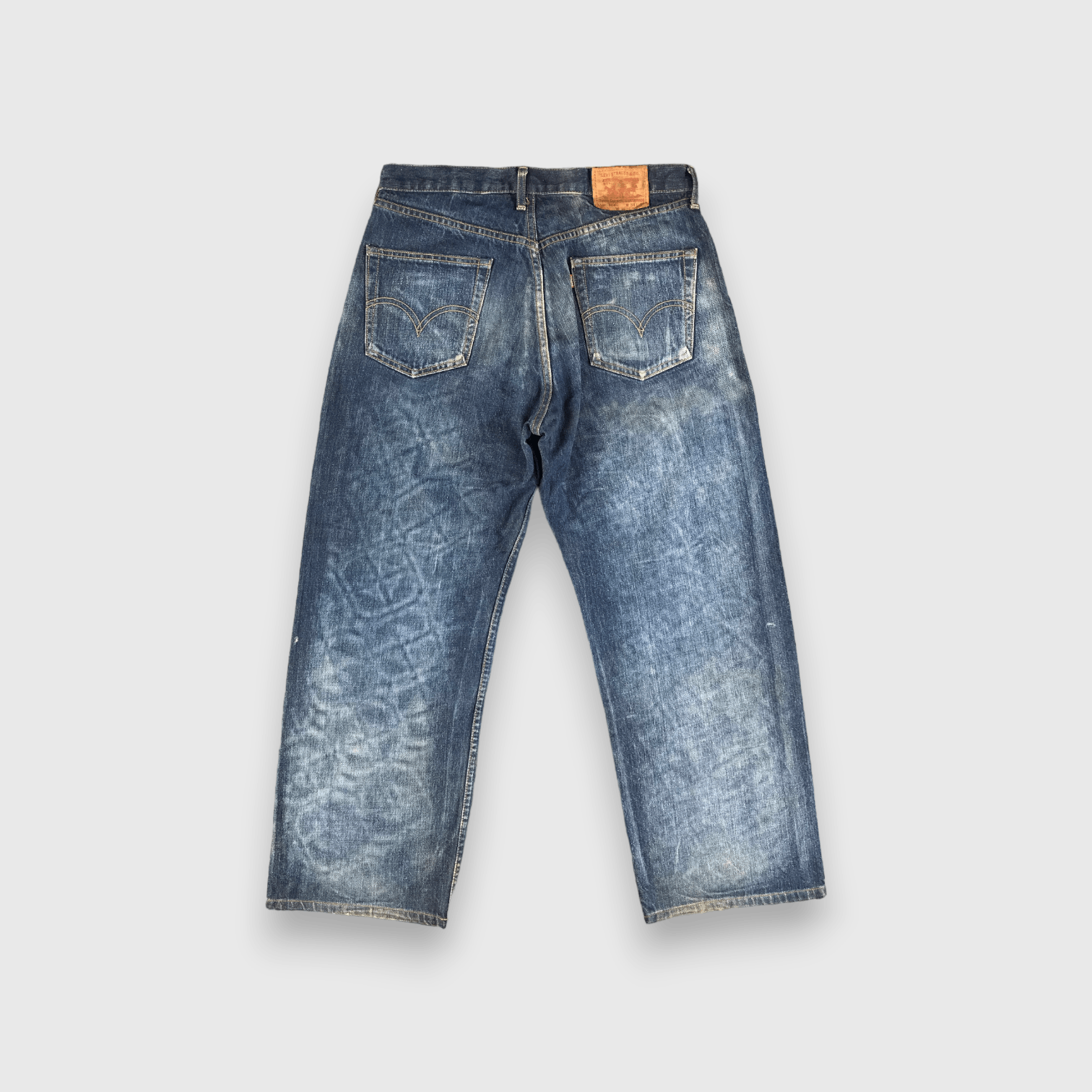 Levi's Vintage 90s Blue Wash Levis 504 Jeans-J2771 Size US 34 / EU 50 - 2 Thumbnail