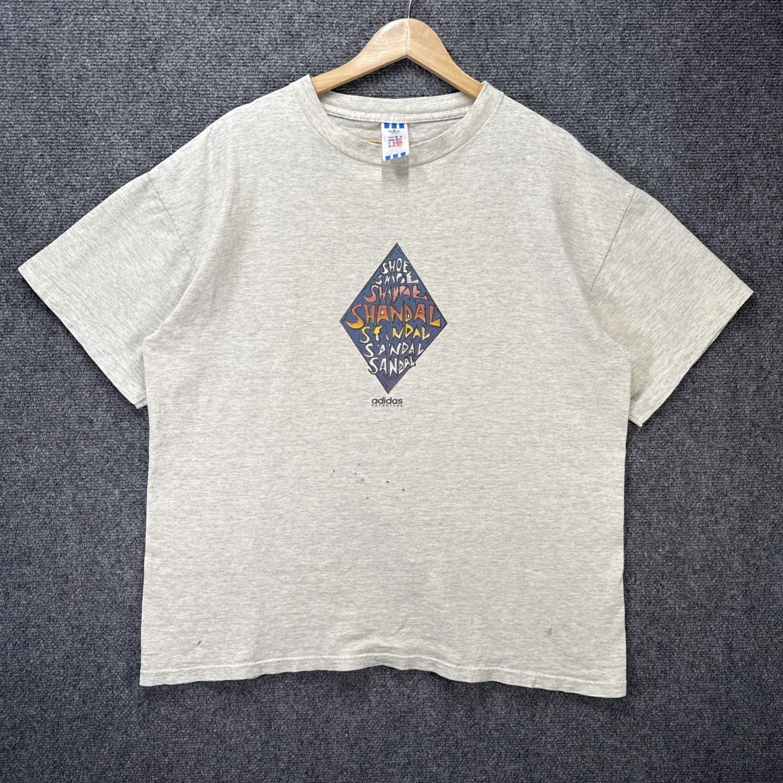 Adidas Vintage Adidas Shirt Mens XL Gray 90s Sandal Shoe Adventure Size US XL / EU 56 / 4 - 5 Thumbnail
