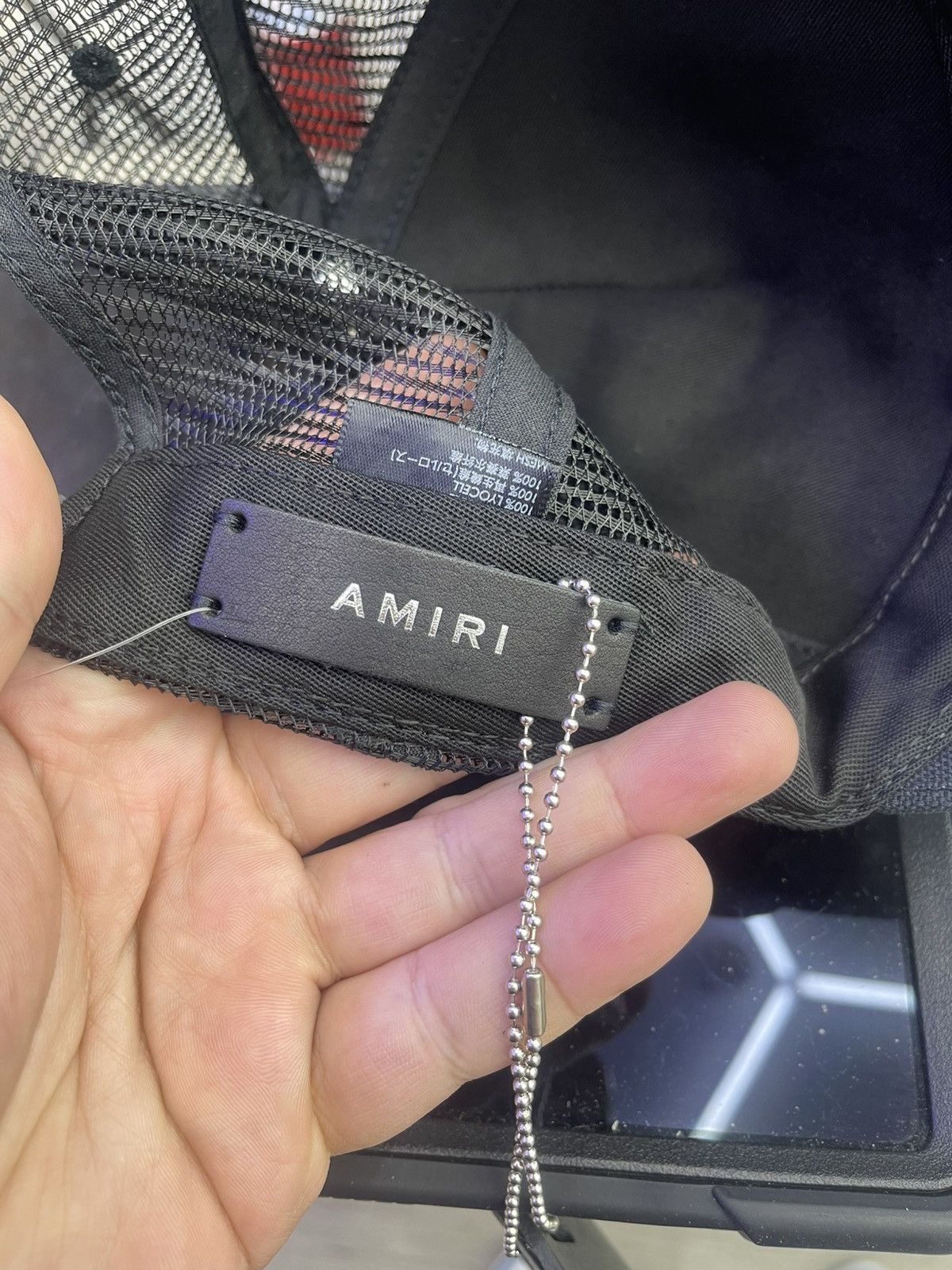 Amiri Amiri MA trucker hat (black/ green) Size ONE SIZE - 4 Thumbnail