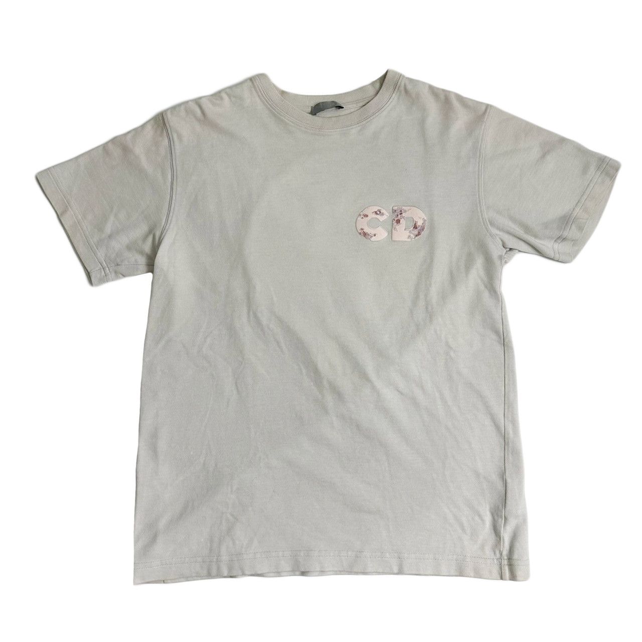 image of Dior X Daniel Arsham Cd T-Shirt (75Ddi240416015) in White, Men's (Size Small)