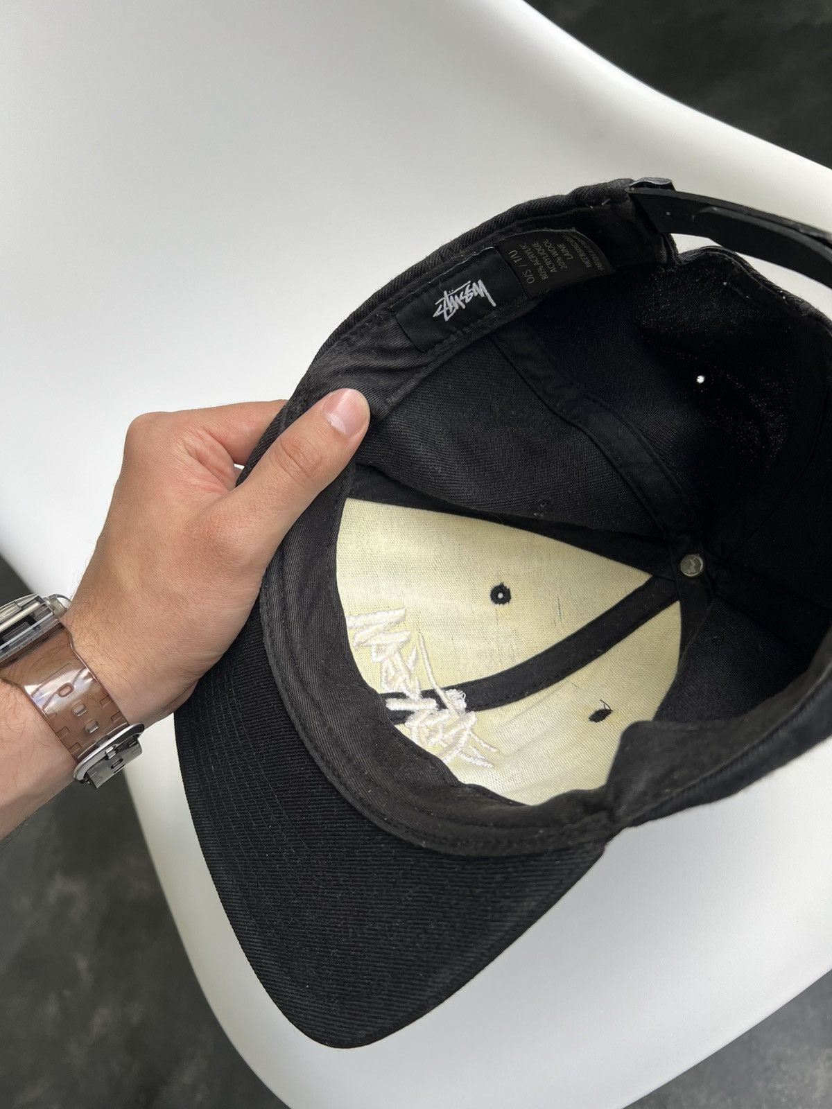 Stussy × Vintage Vintage Stussy Snapback Cap Men’s Trucker Hat Big Logo Y2K Size ONE SIZE - 22 Thumbnail