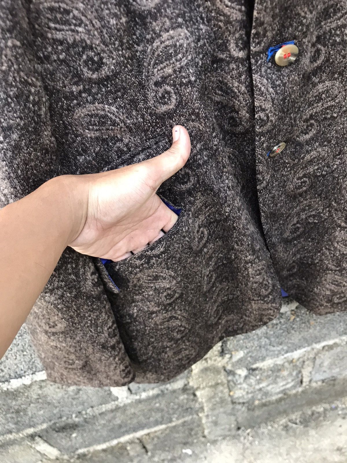Japanese Brand × Vintage ⚡️Vintage Ichibankan Paisley Button Coat Size US S / EU 44-46 / 1 - 6 Thumbnail