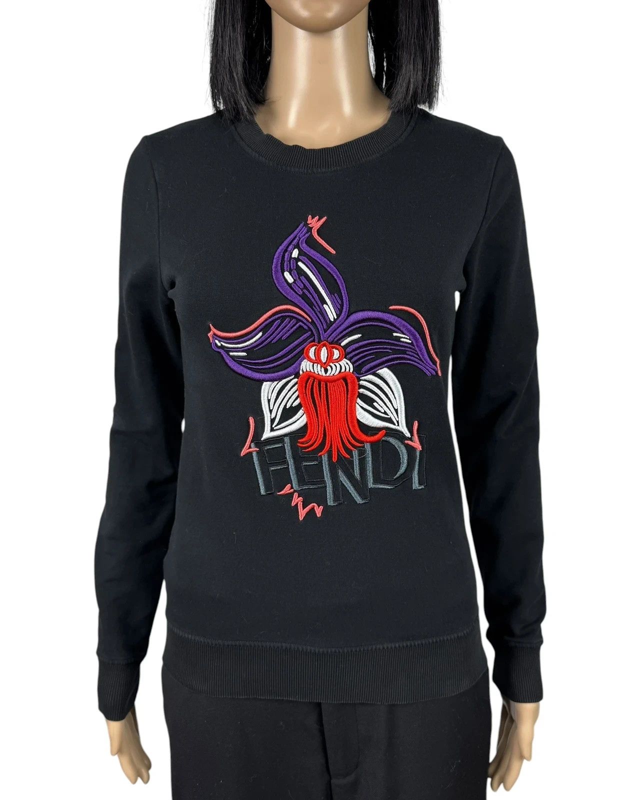 Fendi Fendi Sweatshirt Embroidered size 38 Size XS / US 0-2 / IT 36-38 - 2 Thumbnail