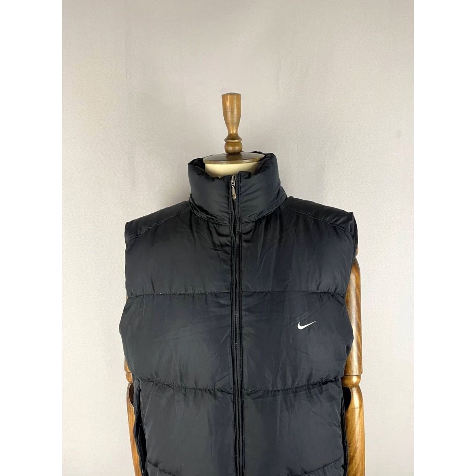 Nike Nike Mens Puffer Down Vest Size XL Black Polyester Sleeveless Windbreaker Size US XL / EU 56 / 4 - 4 Thumbnail