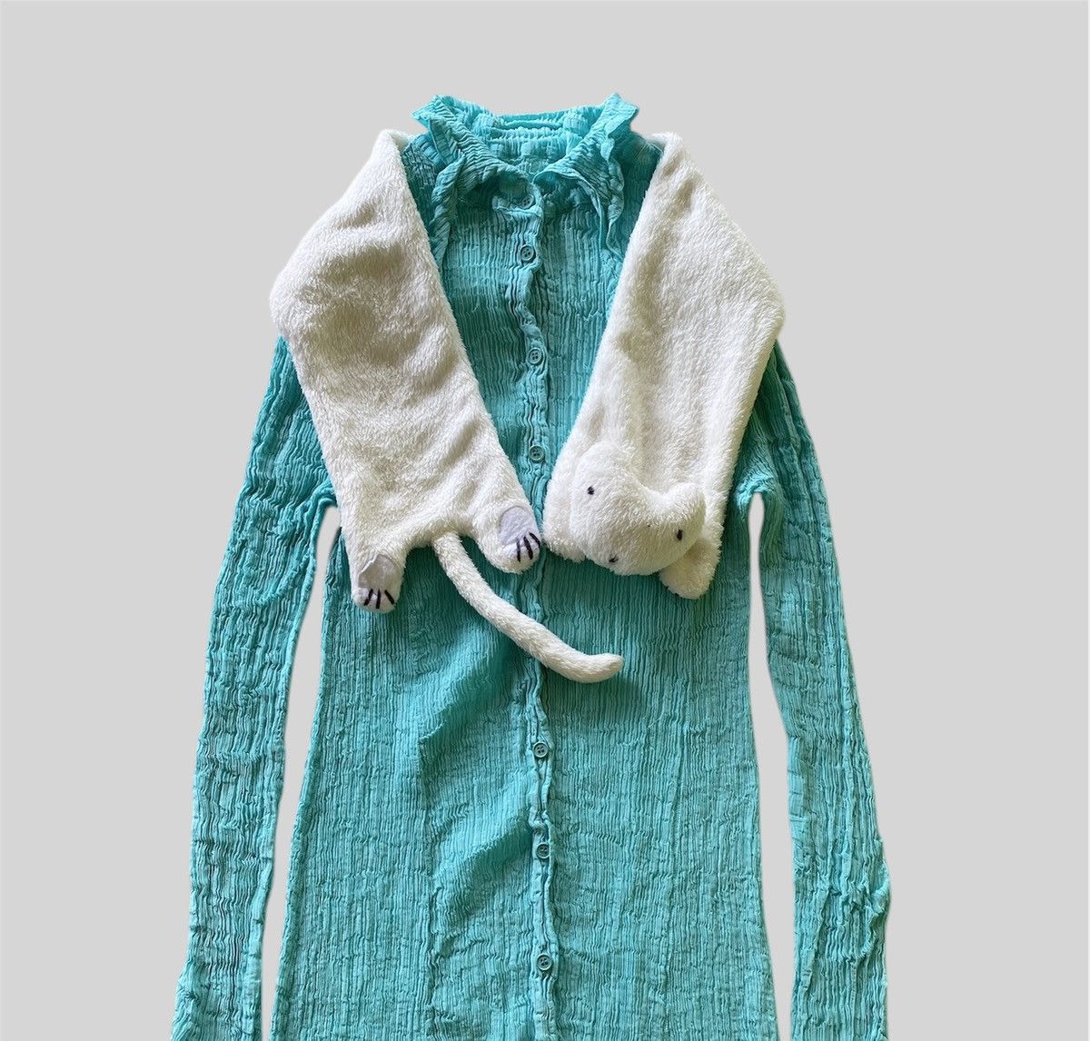 Tsumori Chisato GRAILS❗️Vintage Tsumori Chisato Fluffy Cats Neck Warmer Size ONE SIZE - 6 Thumbnail