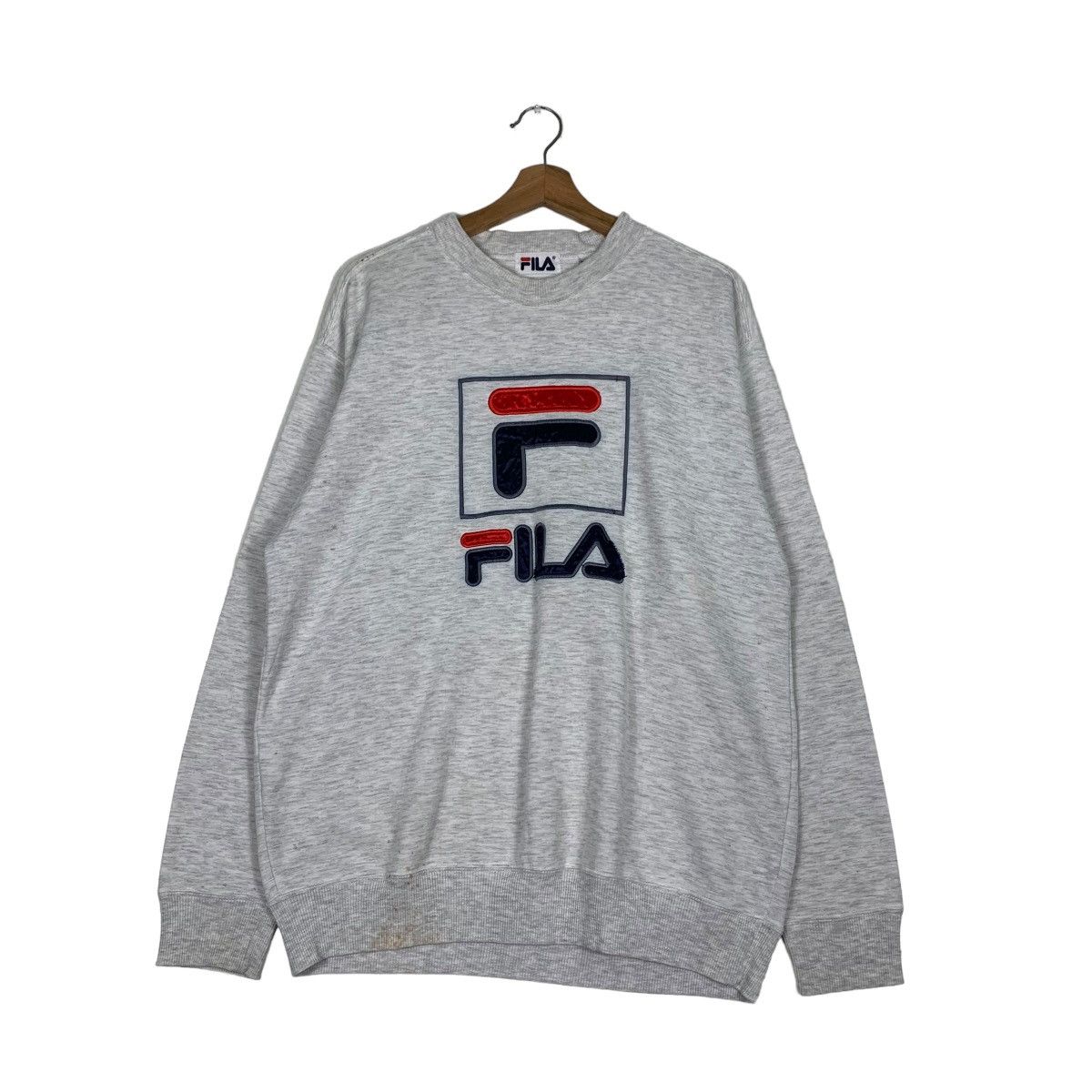 Fila FILA Big Logo Sweatshirt #0509-C23 Size US L / EU 52-54 / 3 - 1 Thumbnail