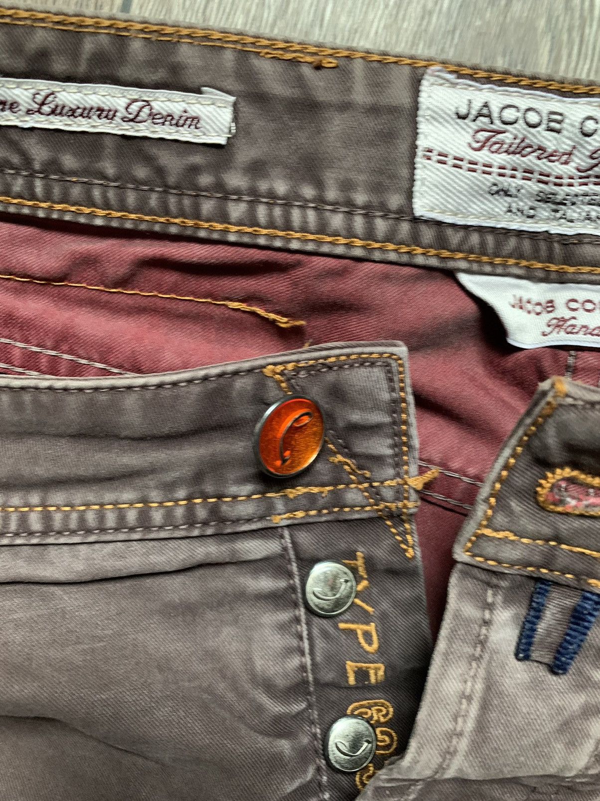 Jacob Cohen Vintage Jacob Cohen Denim Brown Jeans Size US 37 - 5 Thumbnail