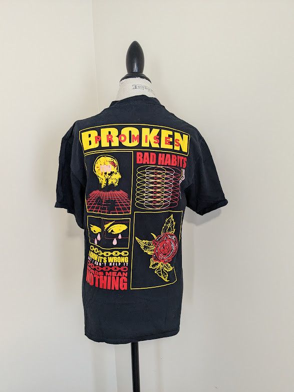 Broken Promises Co. Broken Promises "Can't Help It" front & back graphic Size US M / EU 48-50 / 2 - 2 Thumbnail