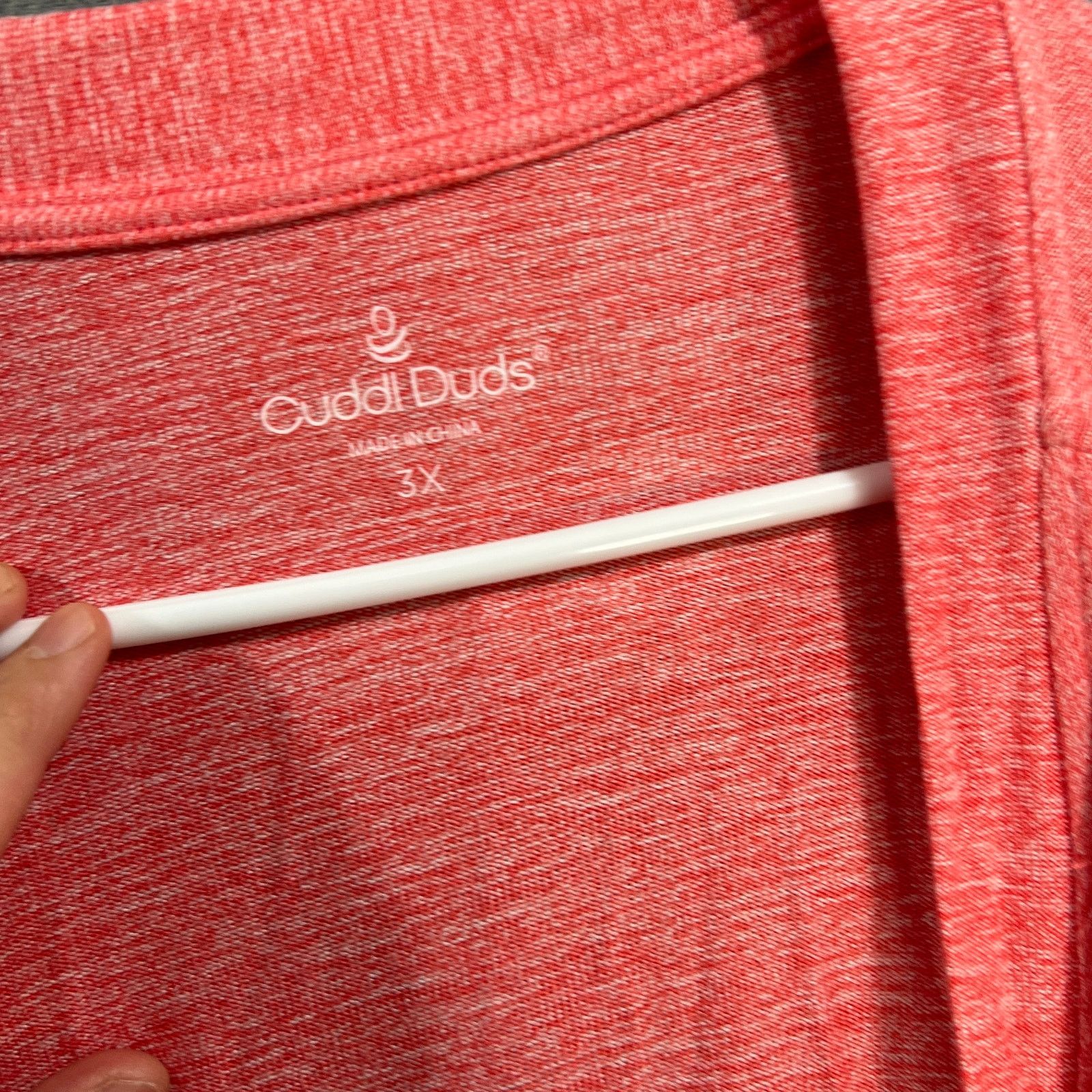 Other Cuddl Duds Seriously Soft 2-Piece Tee & Wrap Set Coral Size 3XL / US 20-22 - 9 Thumbnail