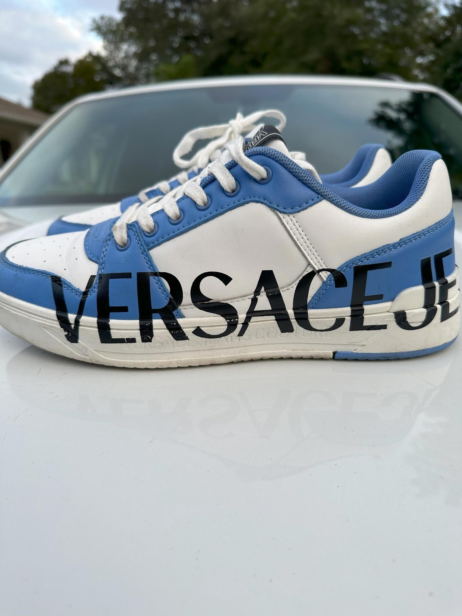 Versace Versace Dunks Blue / White US 10/ EU 43 Size US 10 / EU 43 - 3 Thumbnail