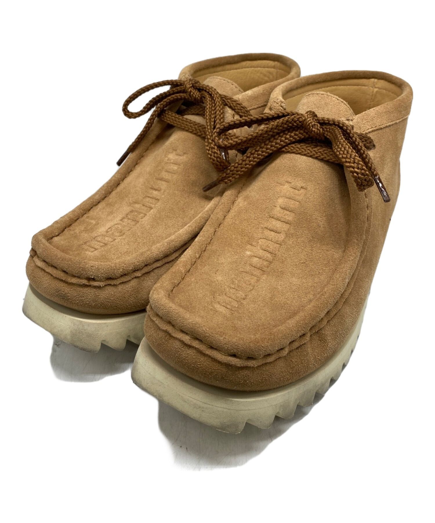 Bape A BATHING APE MANHUNT BOOTS Beige Size US 9.5 | Grailed