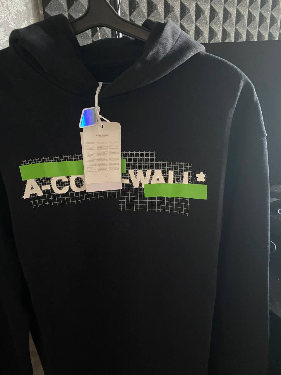 A-COLD-WALL* A-Cold-Wall* Black Grid Hoodie Size US M / EU 48-50 / 2 - 1 Thumbnail