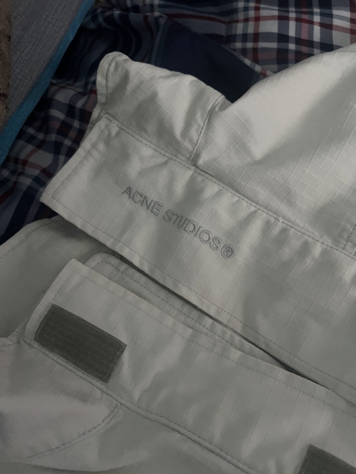 Acne Studios Acne Studios White Funnel Neck Jacket Size US L / EU 52-54 / 3 - 2 Thumbnail