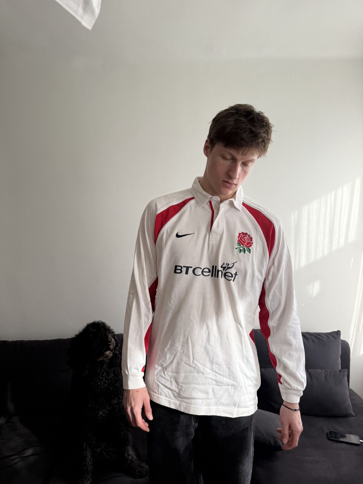 Nike Nike Classic England Rugby Union home shirt 2001–2002 Size US L / EU 52-54 / 3 - 1 Thumbnail