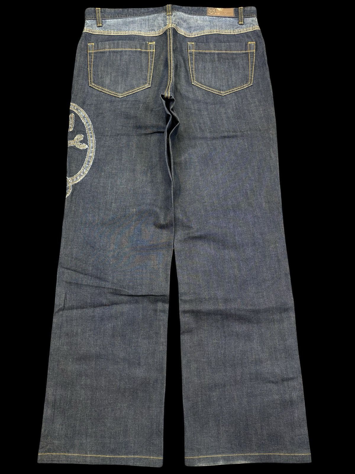 Jean Charles De Castelbajac Archival CASTELBAJAC Mammoth Patch Logo Stretchy Denim F889 Size US 34 / EU 50 - 2 Thumbnail
