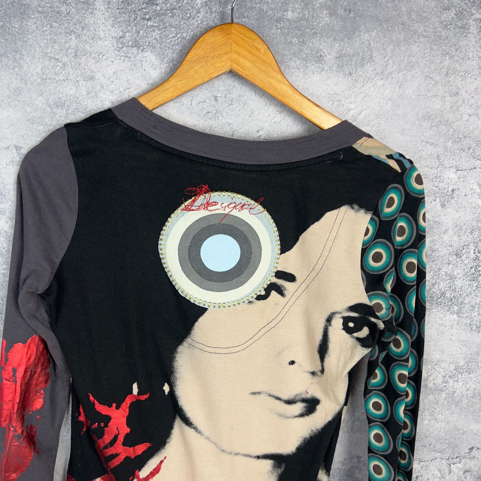 Desigual Desigual Blouse Women's Size M Multicolor Lomg Sleeve` Size M / US 6-8 / IT 42-44 - 9 Thumbnail