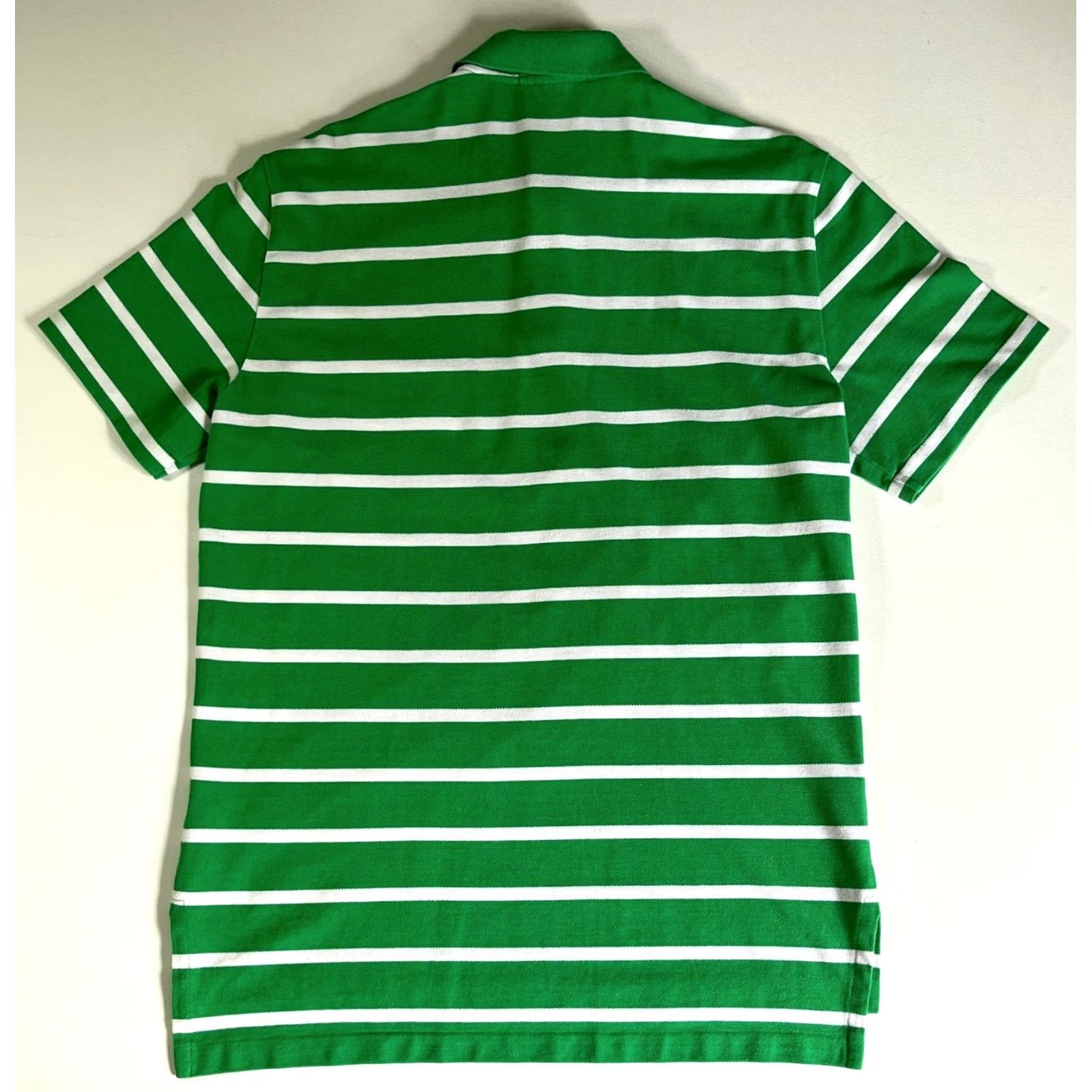 Polo Ralph Lauren Polo Ralph Lauren Polo Shirt Striped Mens Short Sleeve Polo Shirt Sz M Vintage Green White Embroidered Logo Size US M / EU 48-50 / 2 - 4 Thumbnail