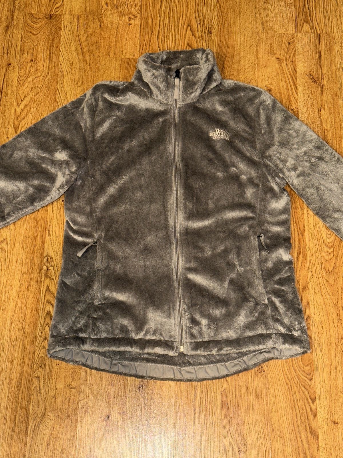 The North Face The North Face Osito Fleece Jacket WomenLarge Grey Full Zip Size L / US 10 / IT 46 - 1 Thumbnail