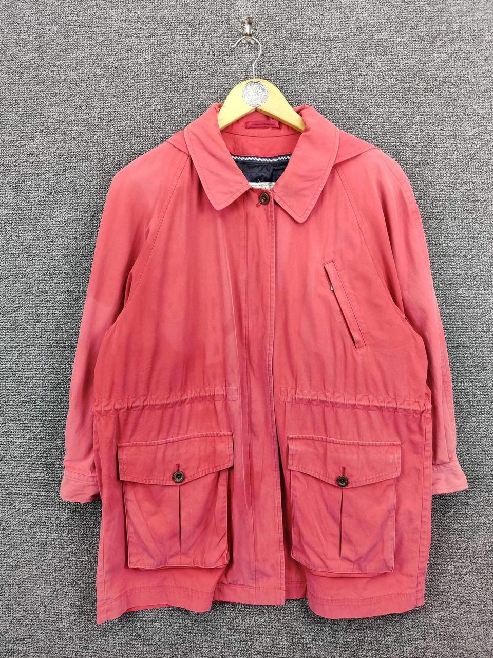 Burberry Vintage Burberrys Parka Red Padded Hoodie Jacket Size US M / EU 48-50 / 2 - 1 Thumbnail
