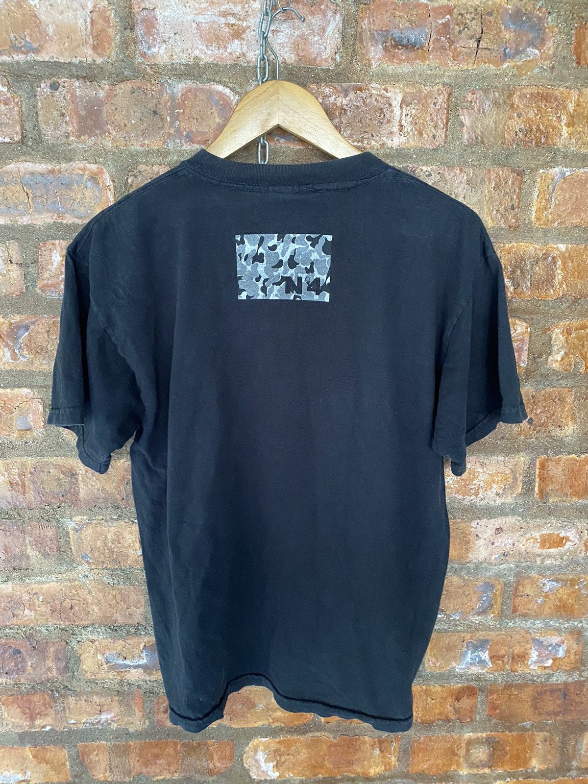Japanese Brand 1990s Anvil N4 Japan Now Into a real World camo tee Size US M / EU 48-50 / 2 - 7 Thumbnail