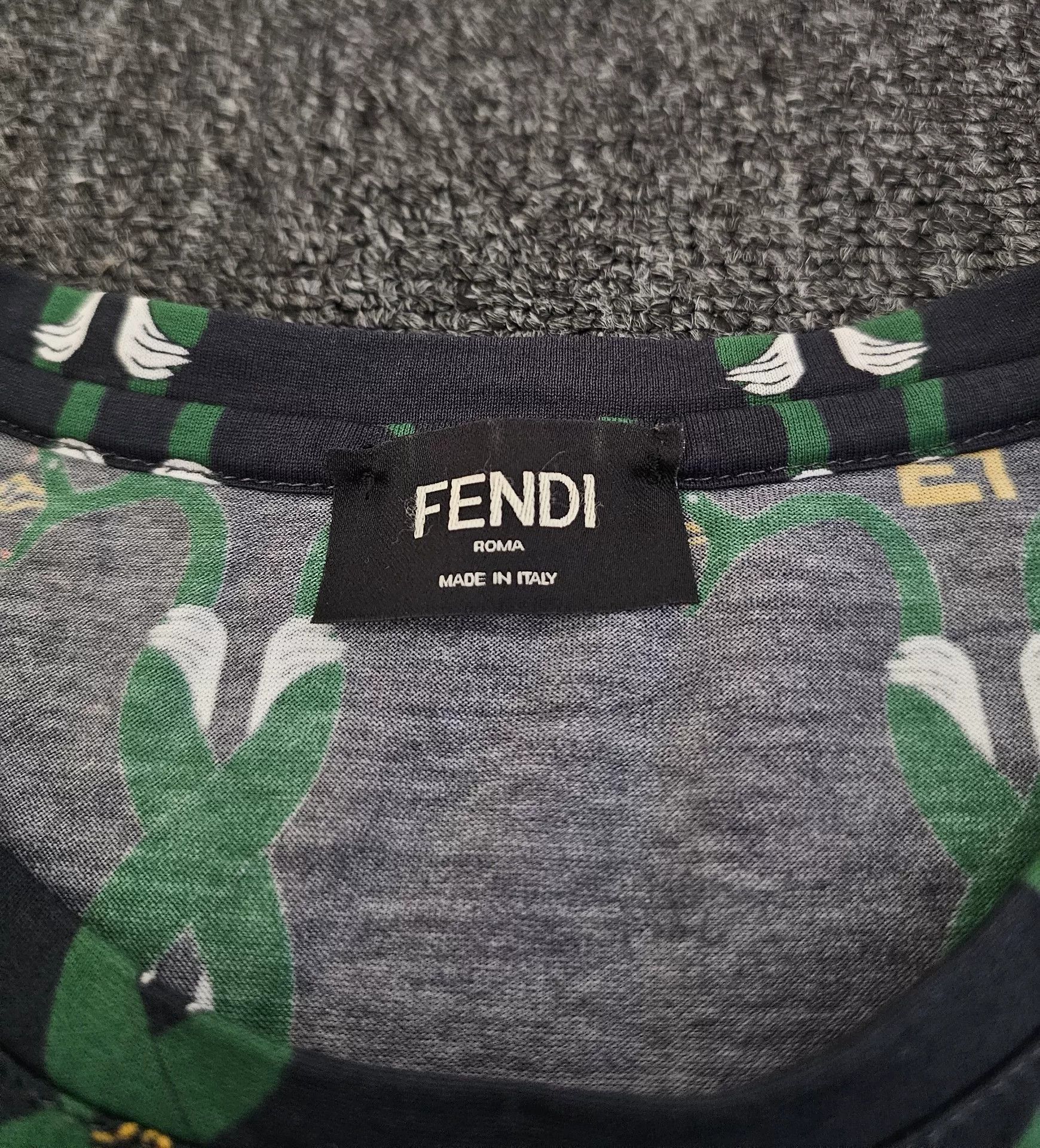 Fendi fendi logo printed short sleeve t-shirt Size US L / EU 52-54 / 3 - 2 Thumbnail