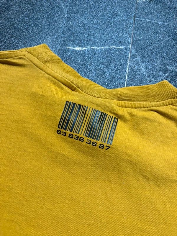 VTMNTS VTMNTS Vetemans Barcode Mustard Tee Shirt Gvasalia Size US L / EU 52-54 / 3 - 3 Thumbnail