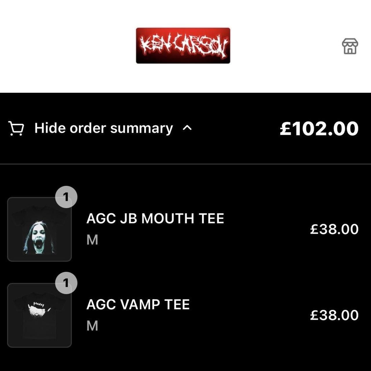 Actual Hate × Ken Carson × Playboi Carti AGC VAMP TEE Size US M / EU 48-50 / 2 - 4 Thumbnail