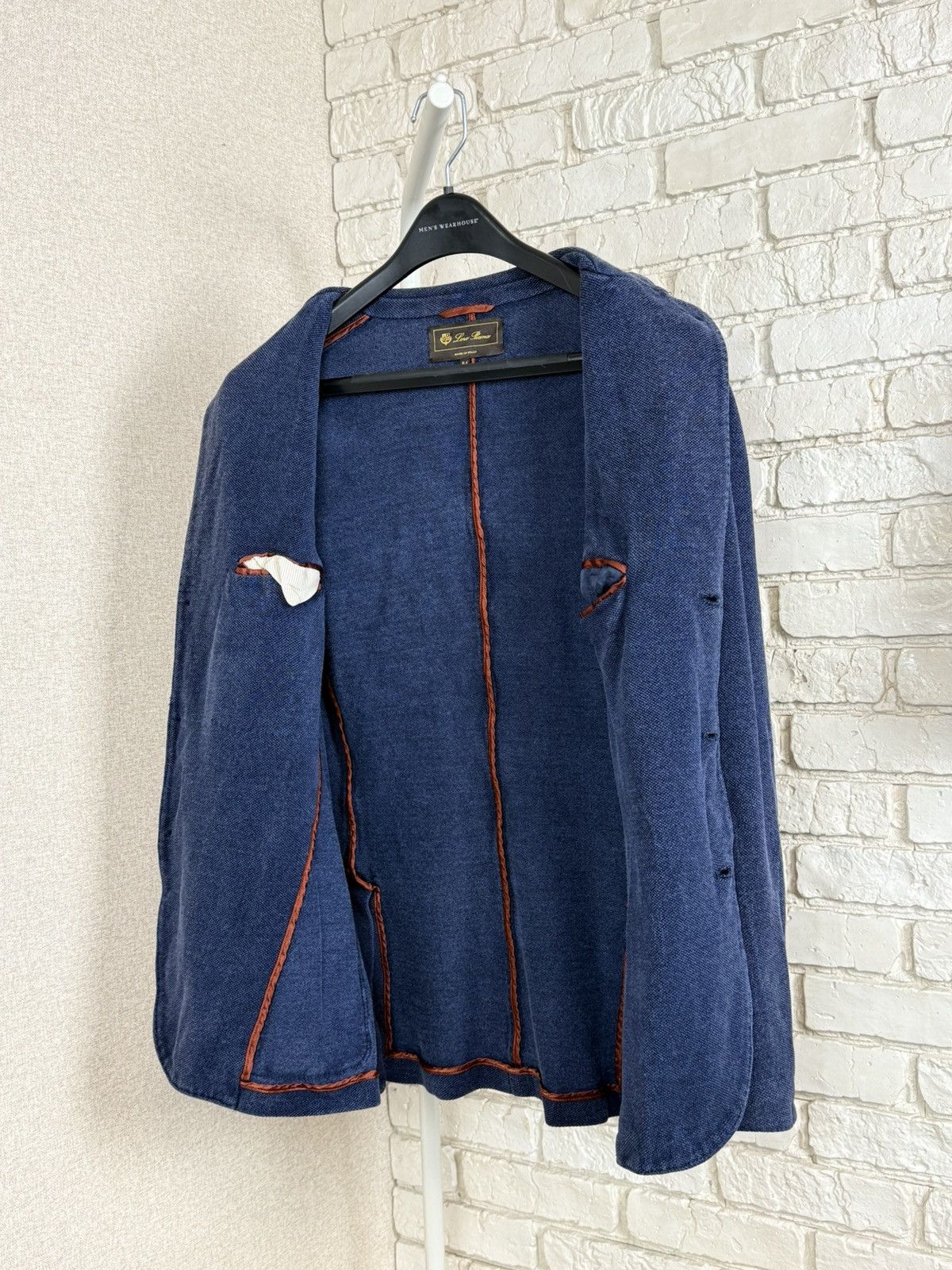 Loro Piana Loro Piana Blue Silk Light Blazer Jacket Size US L / EU 52-54 / 3 - 16 Thumbnail