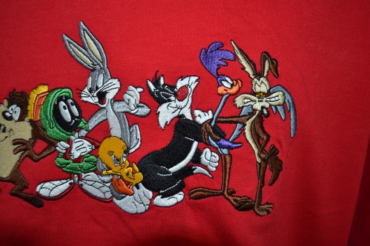 Cartoon Network × Vintage × Warner Bros Vintage 1998 Looney Tunes Warner Bros Embroidered tee L Size US L / EU 52-54 / 3 - 6 Thumbnail