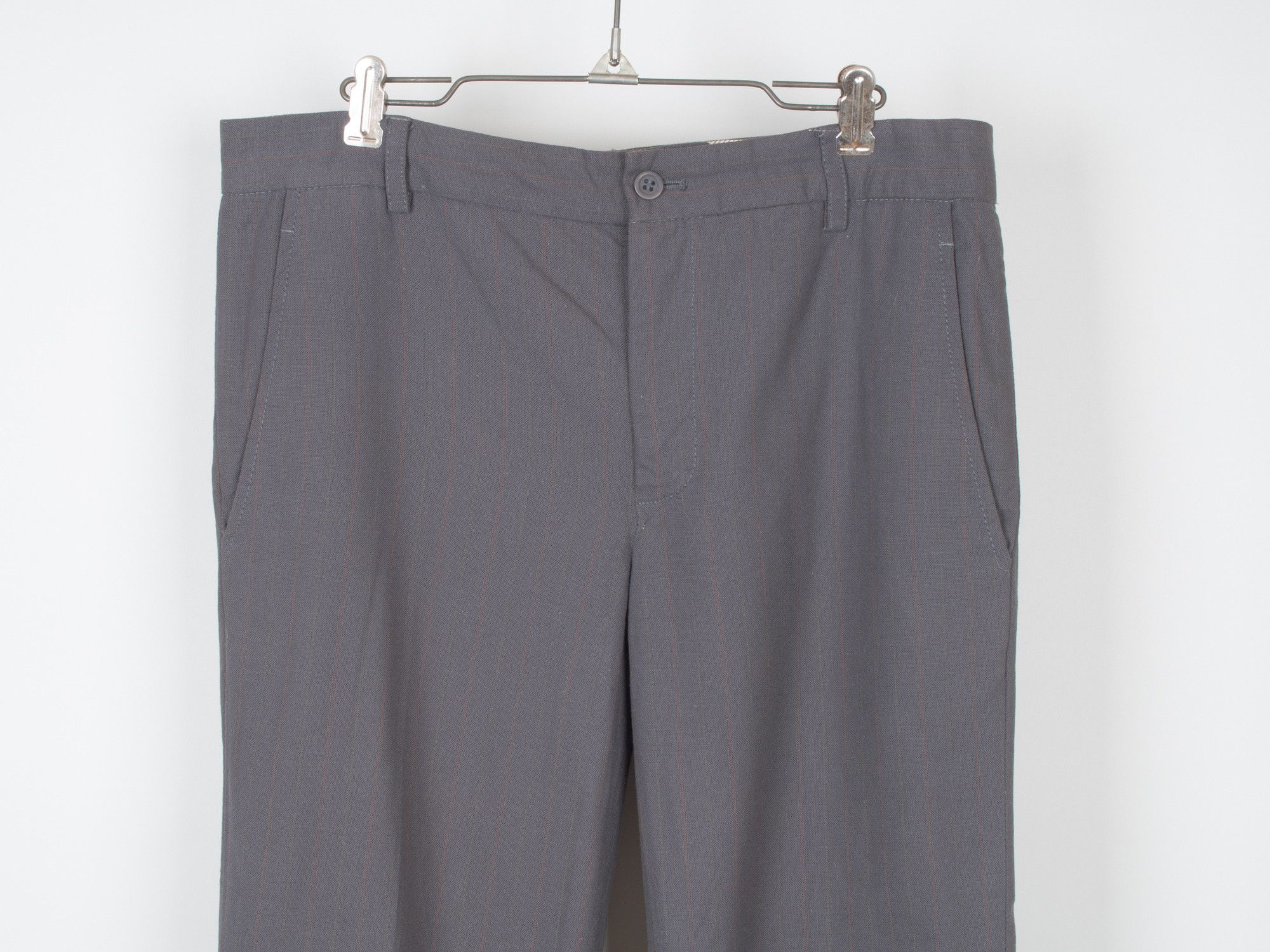 Marc Jacobs Mainline Relax Fit Shadow Stripe Slacks Trousers Size US 32 / EU 48 - 2 Thumbnail